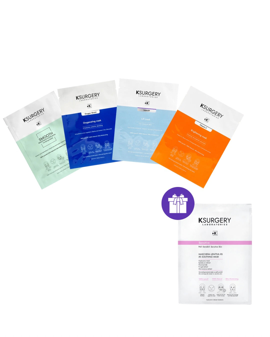 KSurgery Sheet Mask Set 4 + 1